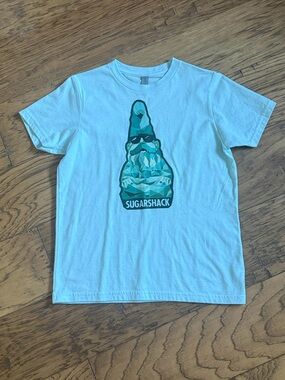 Sugarshack Gnome Kids' Light Blue Graphic Tee Top NEW